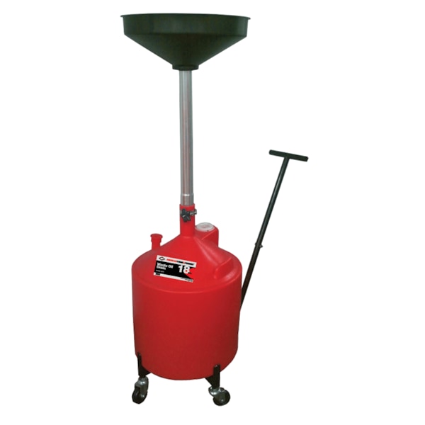 American Forge & Foundry Waste Oil Drain, 18 gal, with Metal Trolley and 16.5 in Funnel 8874 - main